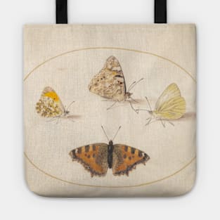 Orange Tip, Painted Lady, Southern Small White, and Small Tortoiseshell Butterflies Tote