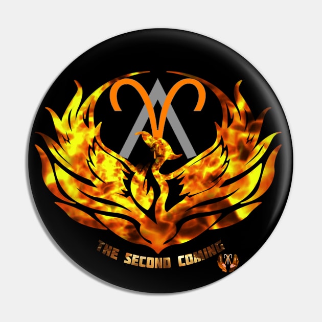 Anthony Aries Second Coming Logo Pin by FBW Wrestling 