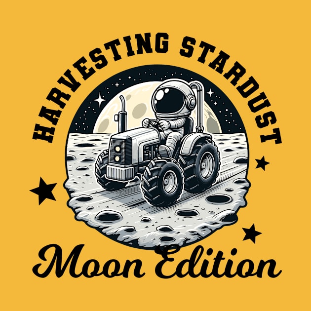Harvesting Stardust - Funny Astronaut Traktor (Light) by Muslimory