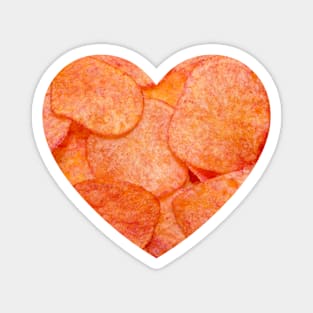 Ketchup Chips Heart Photograph Magnet