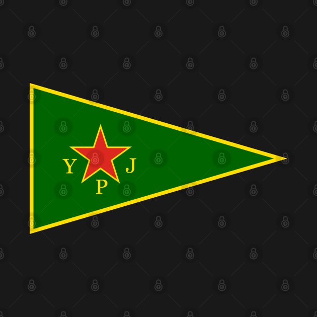 YPJ Flag - Women's Protection Units by SpaceDogLaika