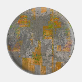 Grey and Orange textured Pin