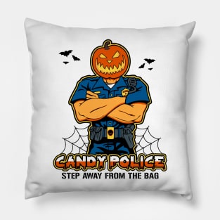 Halloween Candy Police Pillow