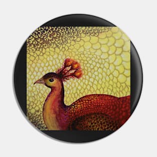 Firebird Peacock Pin