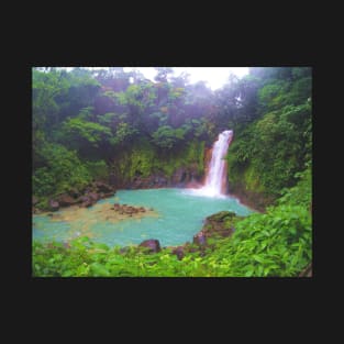 Amazing Waterfall In Costa Rica! Nature Photography T-Shirt