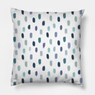 Blue Cute Paint Pattern Pillow