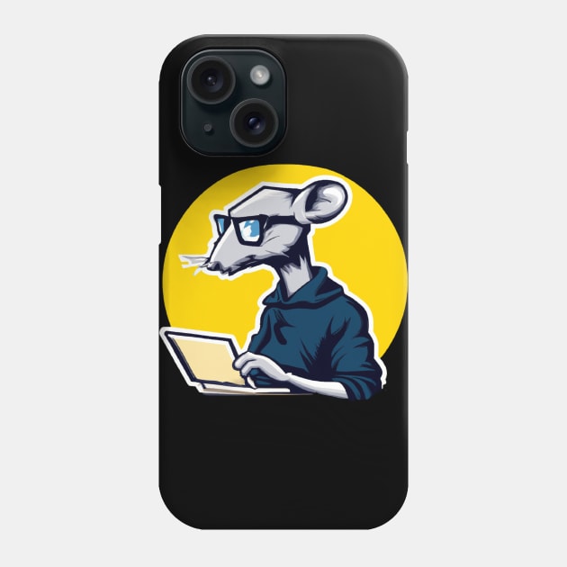 Rat Hacker, Computer Scientist Phone Case by maxdax