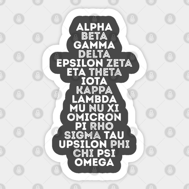 Phi Beta Sigma Stickers - Letters - Greek Gear