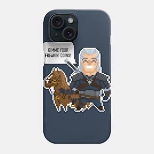 Toss a Coin to your Witcher Geek Culture Tee Phone Case