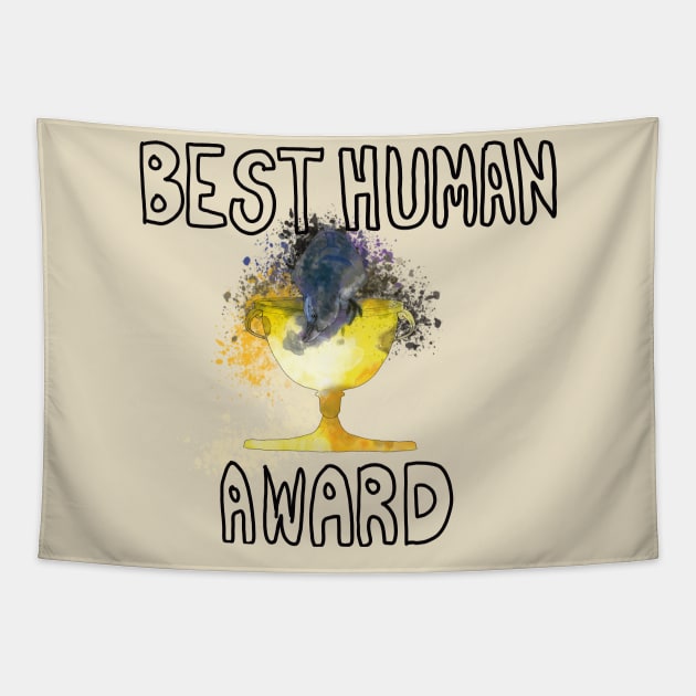 Crow Best Human Award Tapestry by Shadowsantos