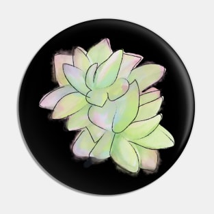 Water Color Cacti Pin