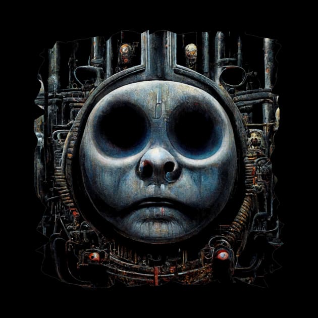 HR Giger - Thomas the Tank Engine by Mikaeus