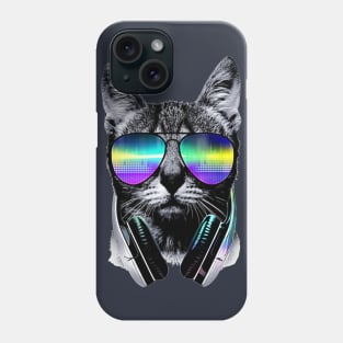 cat music maniac Phone Case