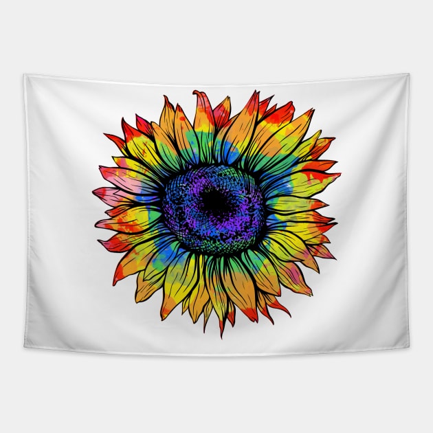 Tie Dye Sunflower
