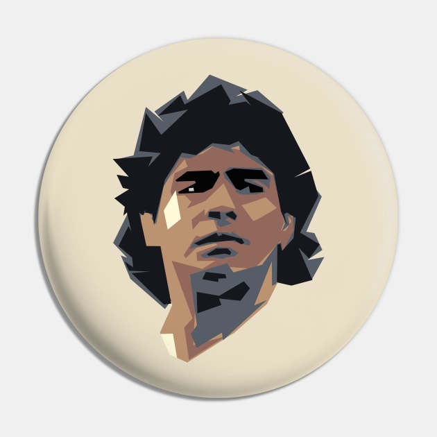 Diego Maradona Pin by AlfinStudio