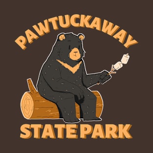 Pawtuckaway State Park Camping Bear T-Shirt