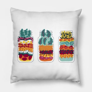 Salads in jars Pillow