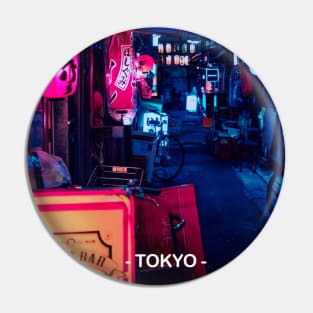 Tokyo Street Neon Synthwave Pin