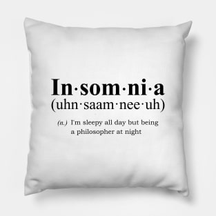 Insomnia Noun Pillow