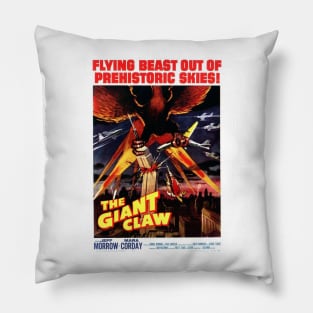 Classic Science Fiction Movie Poster - The Giant Claw Pillow