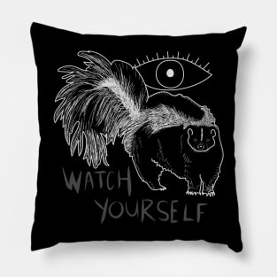 "Watch Yourself" Spooky Skunk with Eye Pillow