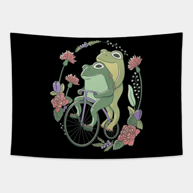 COTTAGECORE FROGS Tapestry by madeinchorley