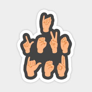 I love you - sign language Magnet