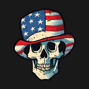 Skull Wear USA Hat T-Shirt