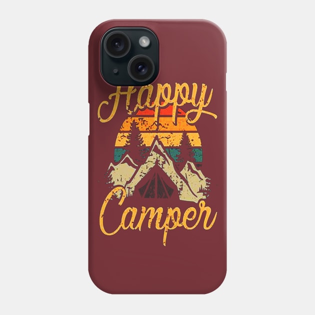 Happy Camper Phone Case by nicolasleonard