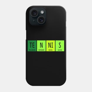 Tennis Chemistry Periodic Table Element Science Pun Phone Case