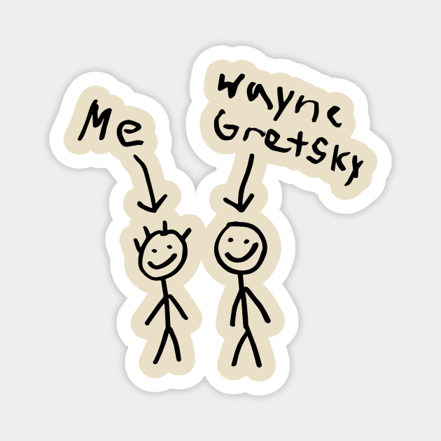 me and wayne Magnet by Gary's Graphics