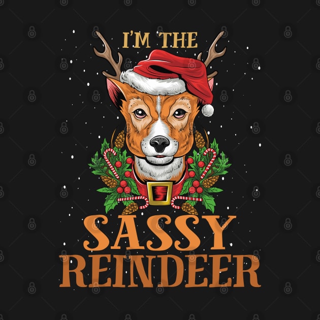 Im The Sassy Reindeer Christmas Funny Pajamas Funny Christmas Gift by intelus