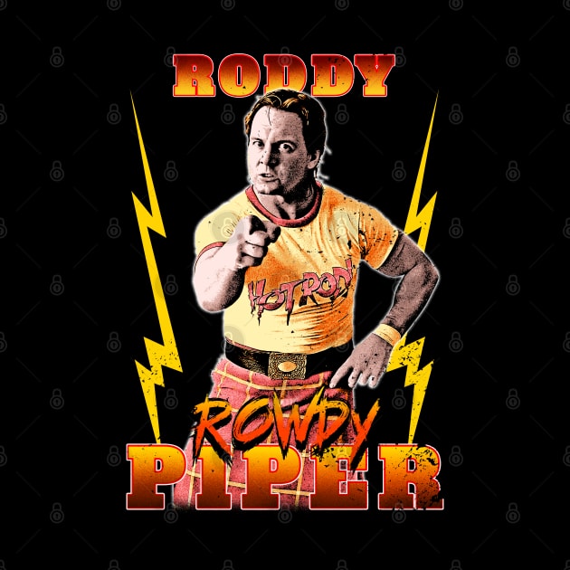 Pointing Roddy Piper by RetroVania