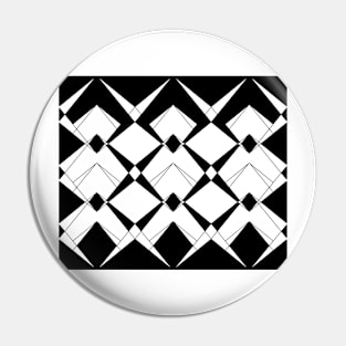 Abstract geometric pattern - black and white. Pin