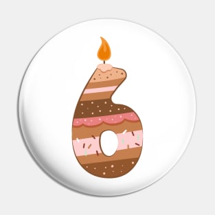 Cake number 6 Pin