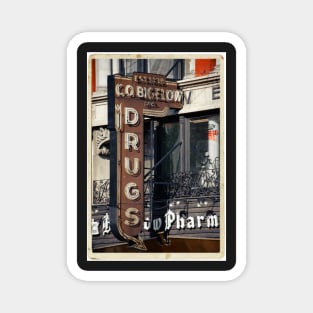 Drugstore in the West Village - Kodachrome Postcards Magnet