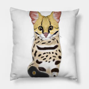 Cute Margay Drawing Pillow