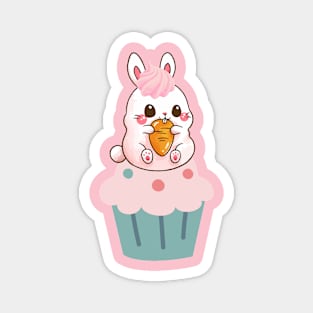 Bunny Cupcake Magnet