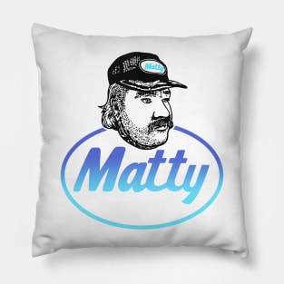 Matty Chef Canada Matheson Logo Blue Face Art Funny Pillow