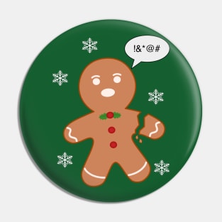 Broken Gingerbread Man Pin