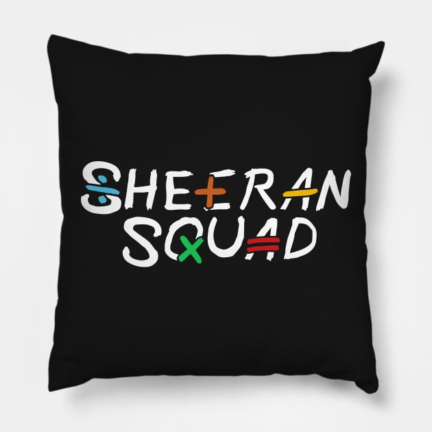 Ed Sheeran shape of you albums Squad 2 The Mathematics Tour 2023 Pillow by TDH210