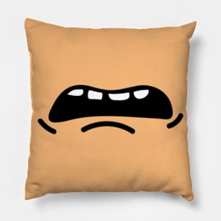 Beavis mouth mask Pillow