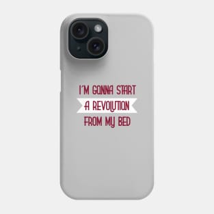 Don´t Look Back in Anger, burgundy Phone Case