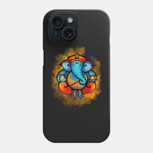 Ganesha Phone Case by swarna artz