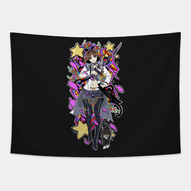 Asuka Kazama x Blake Belladonna T-shirt Tapestry by Oscarmike17