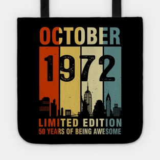 October 1972 Limited Edition 50 Years Of Being Awesome Tote