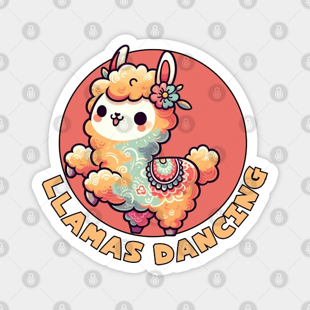 Dancing Llama Magnet by Japanese Fever