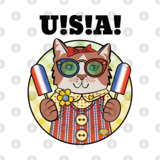 Discover USA Patriotic Kitty - America - T-Shirt