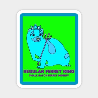 Neon Ferret King Magnet