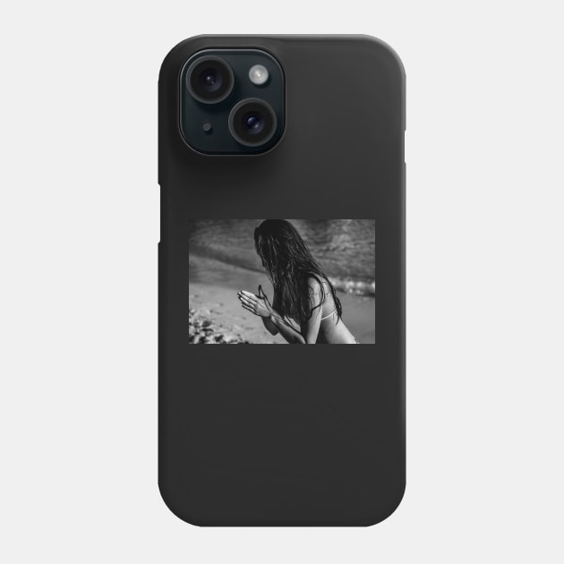 Girl with hands clasped Phone Case by Ryansnow876